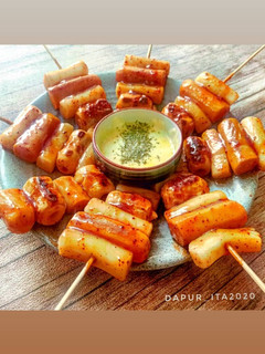 Foto resep So-Tteok (Sosis-Tteok/kue beras)