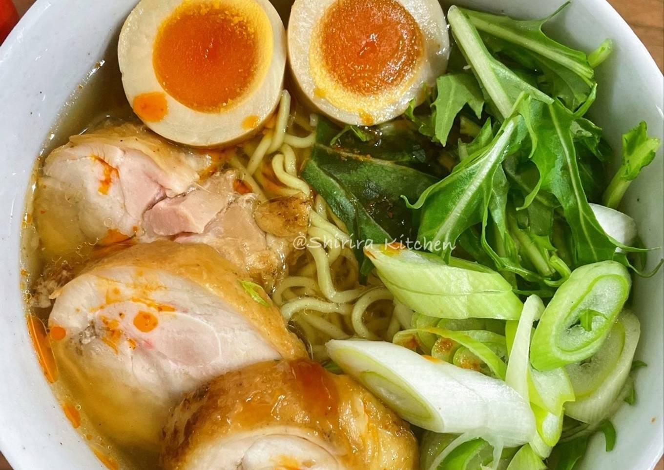 Souyu ramen with Chicken chasyu