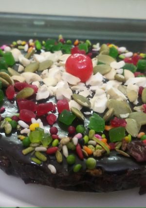 A picture of No Bake Chocolate Cake.