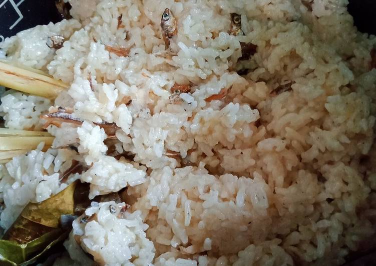 Nasi liwet simpel rice cooker