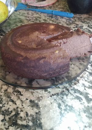 Una foto de Budín de chocolate con harina de maíz (microondas)