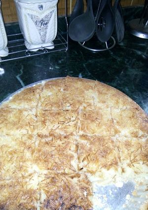صورة لوصفة بسبوسه بالقشطه