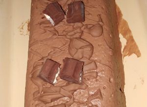 Una foto de Helado de Nutella y kinder