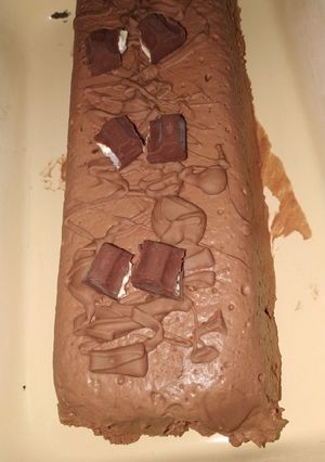 Una foto de Helado de Nutella y kinder