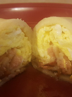A picture of Mantastic Pancake Breakfast Burrito.