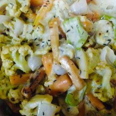 A picture of Creamy mixed vegetables.