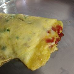 A picture of Cheese n Chilli stuffed Omlette.