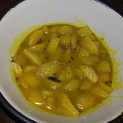 A picture of Mombin chutney(aamrar tok).