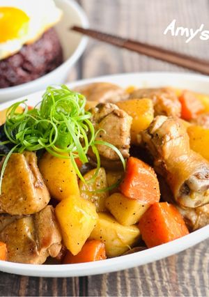 馬鈴薯燒雞腿 的食譜成品照片