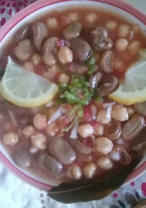 صورة لوصفة دوبارة بلفول والحمص