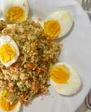 Cous cous con uovo sodo, zucchine e carote 🥒🍳🥕