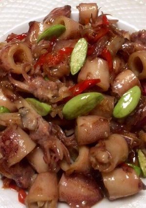 Foto resep Oseng Cumi Pete