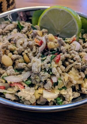 A picture of 🇹🇭 Thai pork larb 🇹🇭.