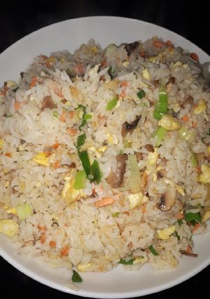 Foto resep Salmon Chahan (Nasi Goreng Salmon)