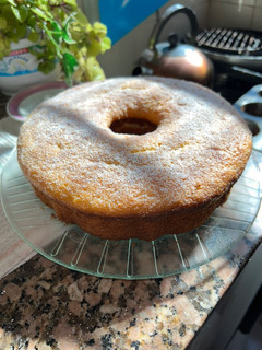 Una foto de Torta de naranja en licuadora