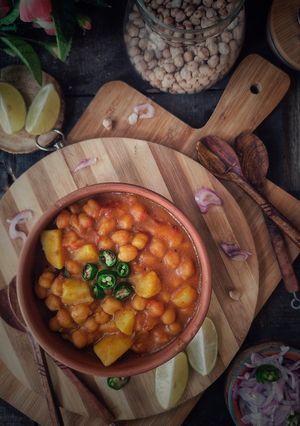 A picture of Family favourite Masala Chana.