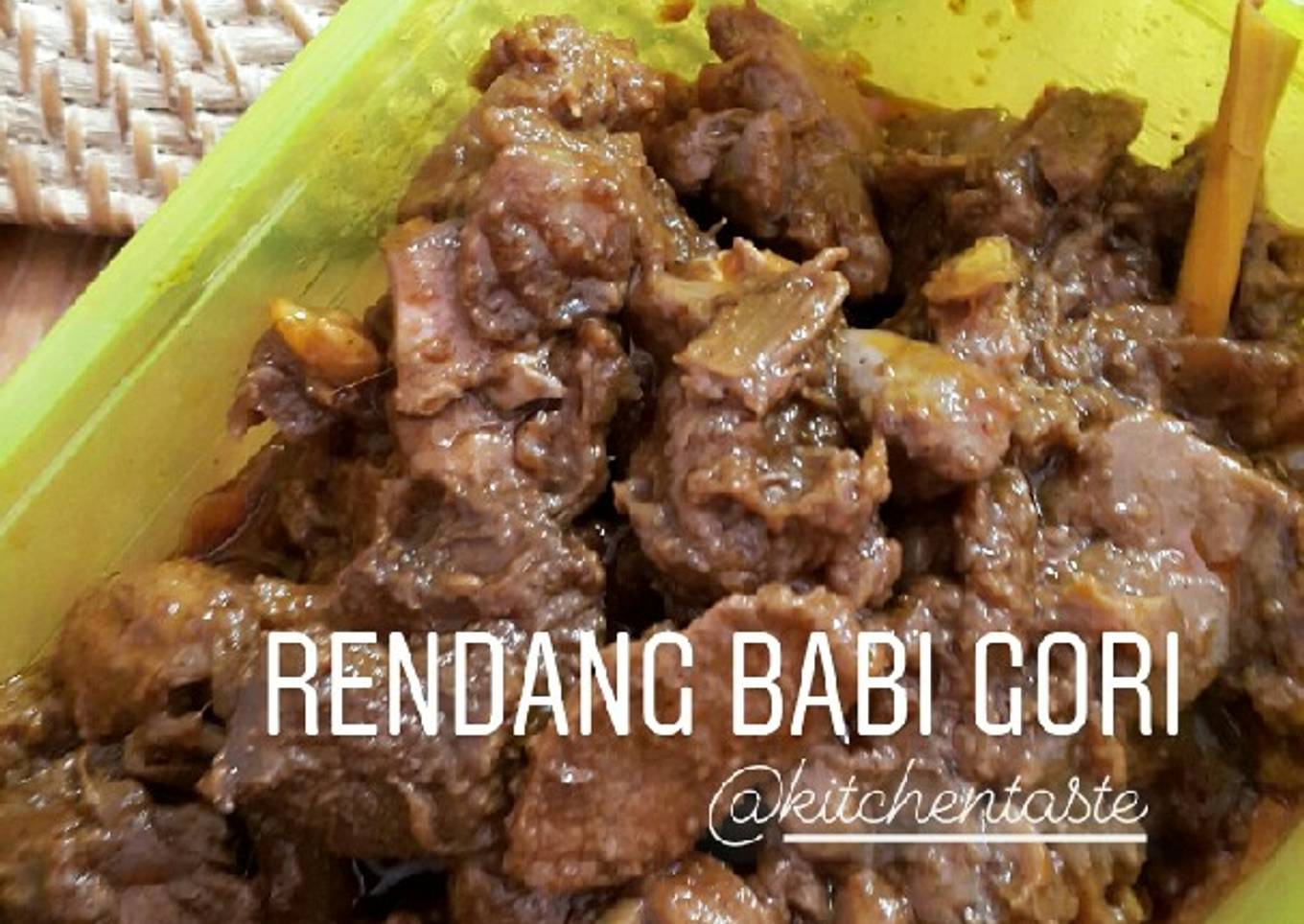 RENDANG BABI GORI / SAYUR NANGKA