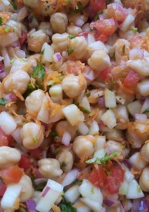 Una foto de Ceviche de garbanzo
