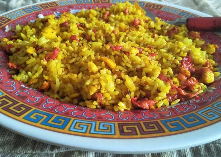 Resep Nasi goreng bumbu kunyit Jadi, mengenyangkan