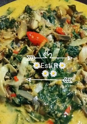 Foto resep Jantung Pisang vs Daun Singkong 💕💖💞