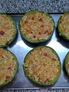 Una foto de Zapallitos rellenos vegetarianos