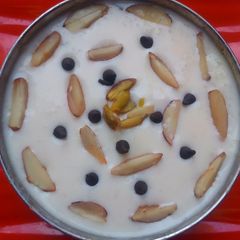A picture of Rice kheer mix dryfruits.