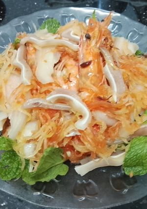 Hình của món Gỏi đu đủ và tai heo.