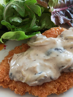 Foto resep Nestum Crispy Chicken with mushroom sauce