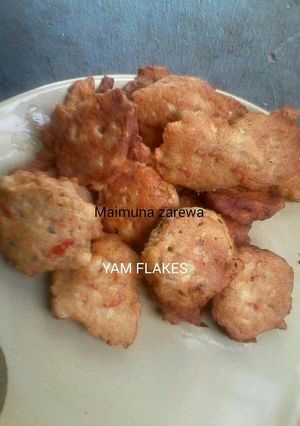 A picture of Yam fritters.