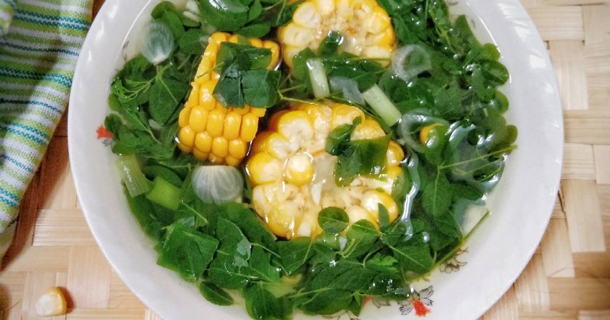 Resep Sayur Bening Daun Kelor Jagung Oleh Sari Utami Kimdonghwa Cookpad