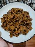 Rendang hati sapi pedas