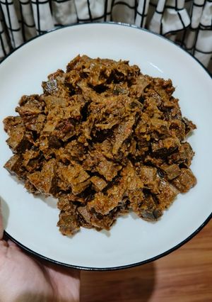 Foto resep Rendang hati sapi pedas