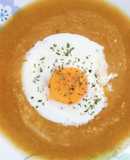 Sopa de Zucchini y Zanahoria con huevo poché express 🍳🍲