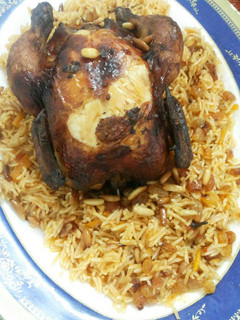 صورة لوصفة الرز البخاري بطريقتي