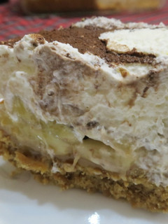 A picture of S's banoffee pie (very easy).