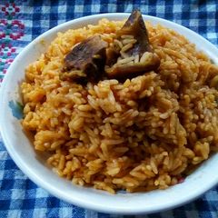 A picture of Tasty Tom mix Jollof rice.