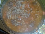 Guiso de Lentejas con lluvia de arroz!!
