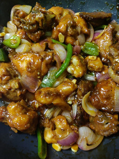 A picture of Dry chilli chicken.