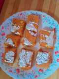 Besan Barfi Made with Sugar Syrup