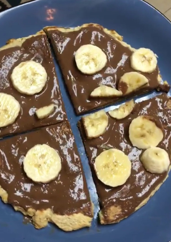 Una foto de Choco-pizza
