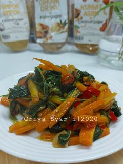Foto resep Tumis Bayam Wortel