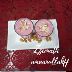 A picture of Beetroot Meethi Lassi.
