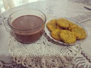 Una foto de cacao amargo chocolatada