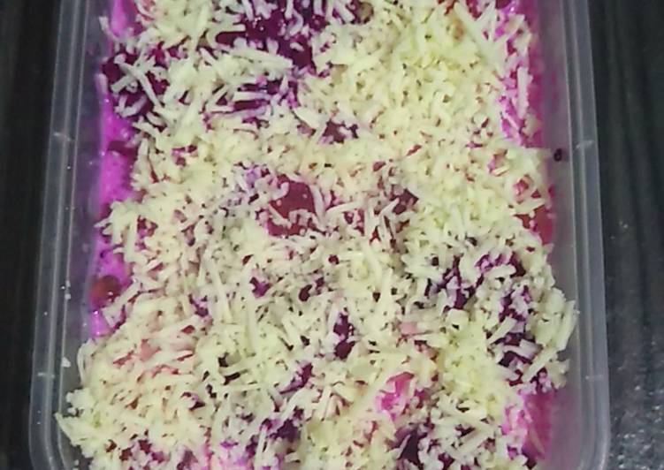 Bagaimana Membuat Salad Buah Pink Super Enak