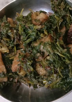 A picture of Aloo methi.