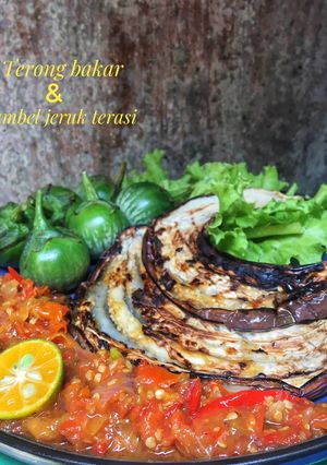 Foto resep Terong bakar dan Sambel jeruk terasi