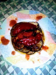 Una foto de Calabacín y berenjenas con pechuga de pollo
