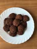 Galletas de avena, chocolate y manzana