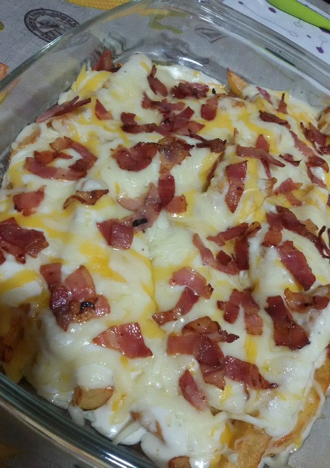 Una foto de Patatas "foster" a mi manera