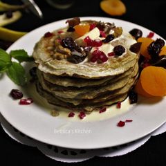A picture of Banana & Dry Fruits Pancakes.